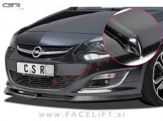 Opel Astra J / (12-15) / podaljšek sprednjega odbijača / karbon (sijaj)