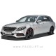 Mercedes C / W205 (14- ) / podaljšek sprednjega odbijača / črni (mat)