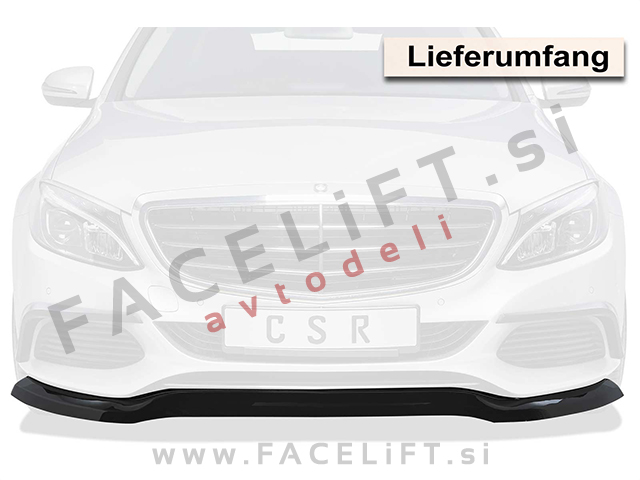 Mercedes C / W205 (14- ) / podaljšek sprednjega odbijača / karbon (sijaj)