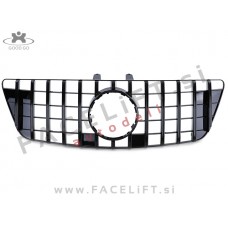 Mercedes ML / W164 (08-11) / maska / črna (sijaj)