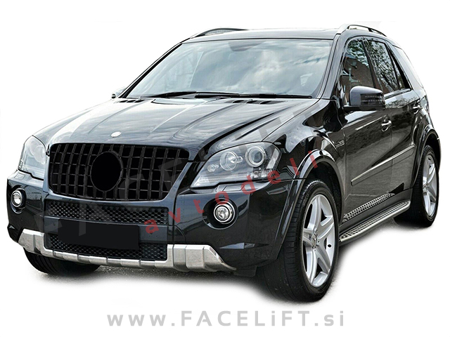 Mercedes ML / W164 (08-11) / maska / črna (sijaj)