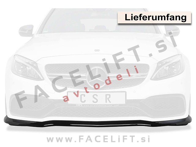 Mercedes C AMG C63 / W205 (14- ) / podaljšek sprednjega odbijača / črni (mat) Mercedes C AMG C63 / W205 (14- ) / podaljšek sprednjega odbijača / črni (mat)