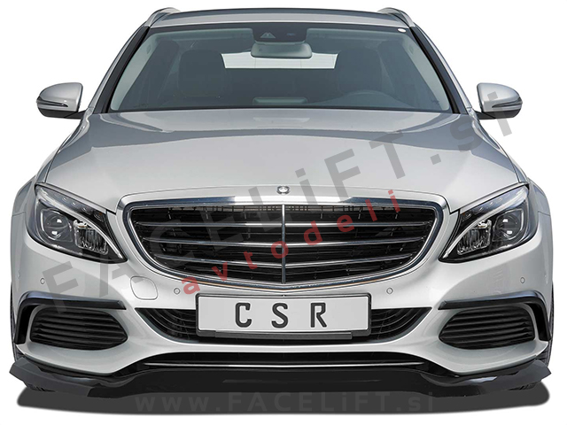 Mercedes C / W205 (14- ) / podaljšek sprednjega odbijača / črni (sijaj)