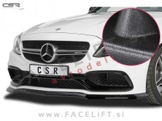Mercedes C AMG C63 / W205 (14- ) / podaljšek sprednjega odbijača / črni (mat)