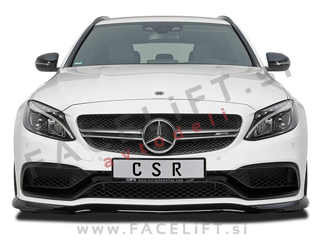 Mercedes C AMG C63 / W205 (14- ) / podaljšek sprednjega odbijača / črni (mat)
