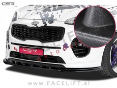 Kia Sportage / QL (15- ) / podaljšek sprednjega odbijača / črni (mat)