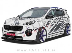 Kia Sportage / QL (15- ) / podaljšek sprednjega odbijača / črni (mat)