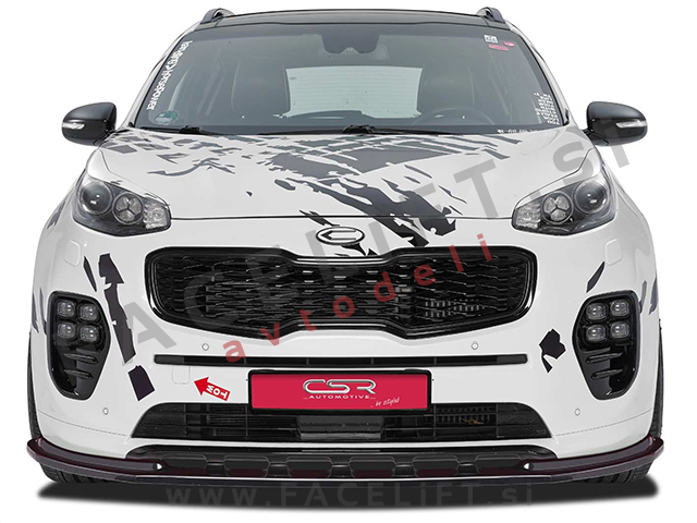 Kia Sportage / QL (15- ) / podaljšek sprednjega odbijača / črni (sijaj)