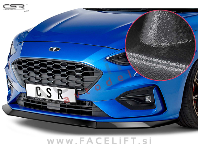 Ford Focus ST / (18- ) / podaljšek sprednjega odbijača / črni (mat)