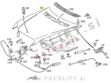 Mercedes C / W203 (00-07) / pokrov motorja
