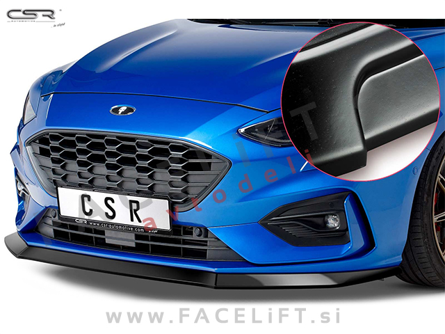 Ford Focus ST / (18- ) / podaljšek sprednjega odbijača / črni (mat)