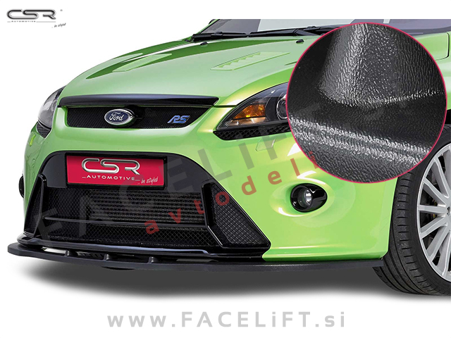 Ford Focus RS / (08-11) / podaljšek sprednjega odbijača / črni (mat)