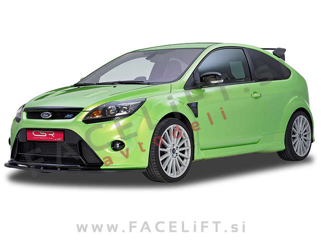 Ford Focus RS / (08-11) / podaljšek sprednjega odbijača / črni (mat)