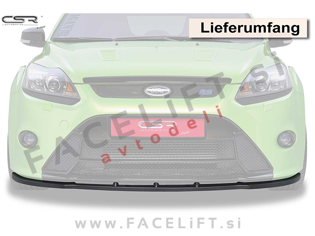 Ford Focus RS / (08-11) / podaljšek sprednjega odbijača / črni (mat)