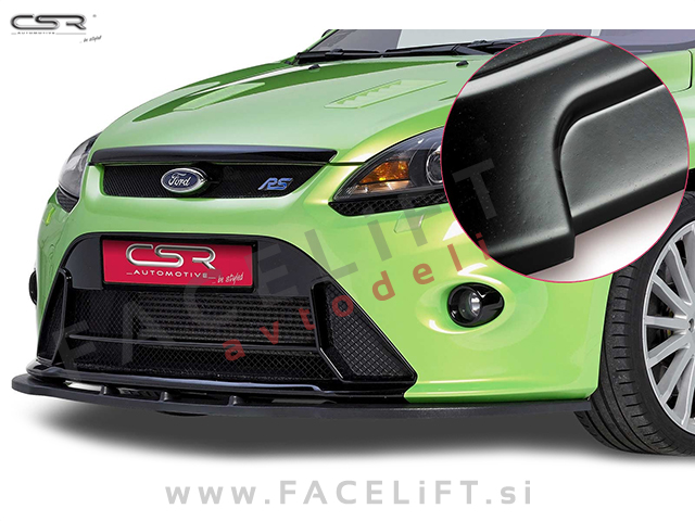 Ford Focus RS / (08-11) / podaljšek sprednjega odbijača / črni (mat)