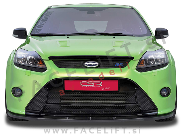 Ford Focus RS / (08-11) / podaljšek sprednjega odbijača / črni (mat)