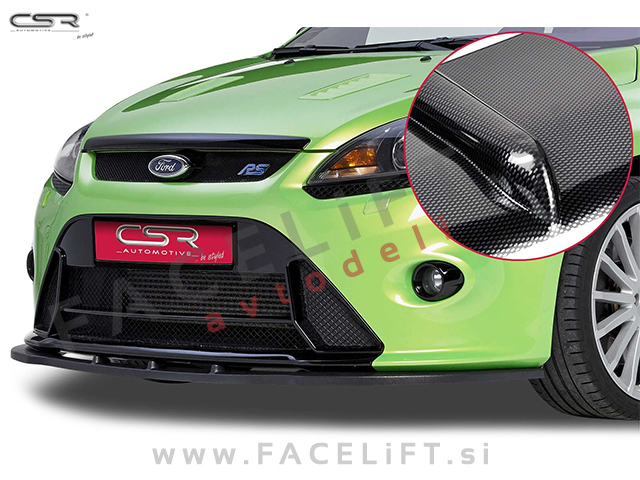 Ford Focus RS / (08-11) / podaljšek sprednjega odbijača / karbon (sijaj)