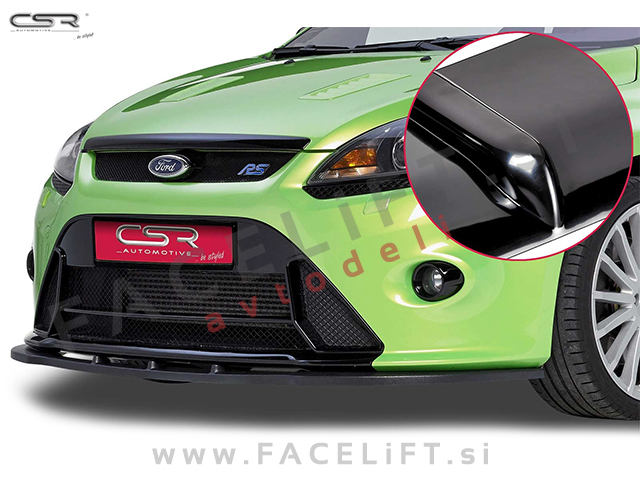 Ford Focus RS / (08-11) / podaljšek sprednjega odbijača / črni (sijaj)