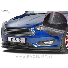 Ford Focus 3 / (14-18) / podaljšek sprednjega odbijača / črni (mat)