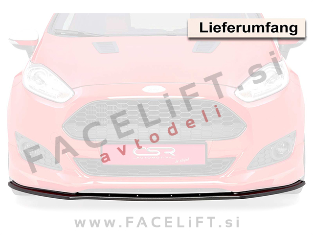Ford Fiesta ST-Line 13-17 podaljšek sprednjega odbijača karbon sijaj