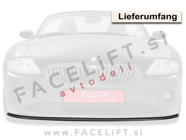 BMW Z4 / E85 E86 (03-08) / podaljšek sprednjega odbijača / črni (mat)