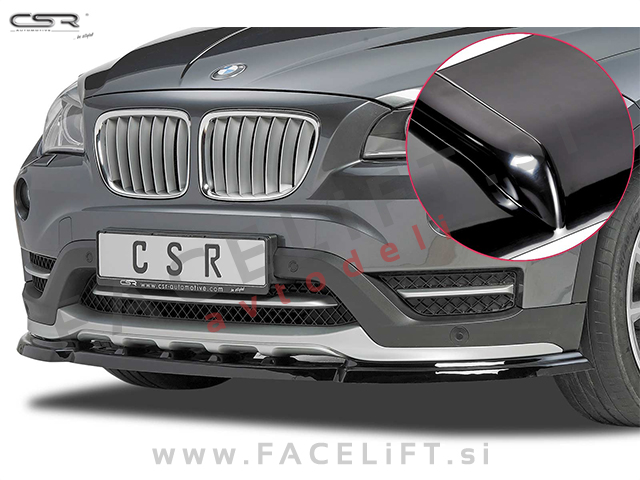 BMW X1 / E84 (12-15) / podaljšek sprednjega odbijača / črni (sijaj)