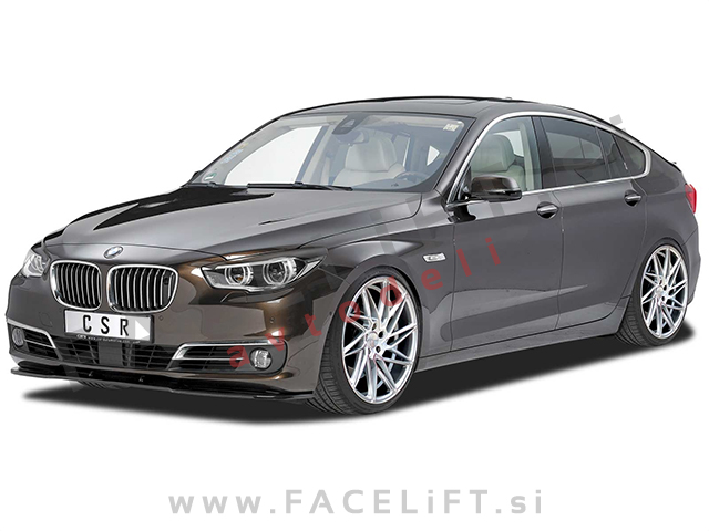 BMW 5 GT / F07 (09-17) / podaljšek sprednjega odbijača / črni (sijaj)
