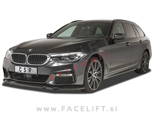 BMW 5 G30 G31 17-20 podaljšek sprednjega odbijača črni mat