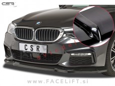 BMW 5 G30 G31 17-20 podaljšek sprednjega odbijača črni sijaj