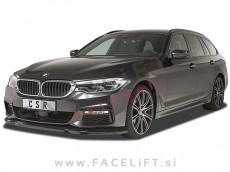 BMW 5 G30 G31 17-20 podaljšek sprednjega odbijača črni sijaj