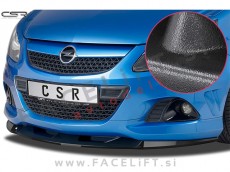 Opel Corsa D OPC 06-14 podaljšek sprednjega odbijača črni (mat)