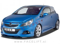 Opel Corsa D OPC 06-14 podaljšek sprednjega odbijača črni (mat)