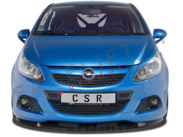 Opel Corsa D OPC 06-14 podaljšek sprednjega odbijača črni (sijaj)
