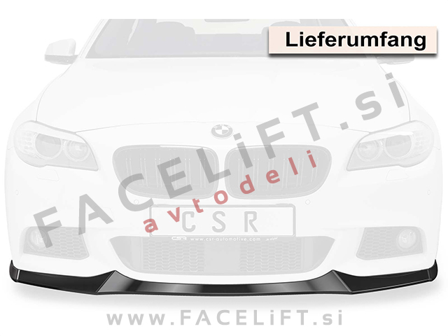 BMW 5 F10 F11 M 10-17 podaljšek sprednjega odbijača karbon sijaj BMW 5 F10 F11 M 10-17 podaljšek sprednjega odbijača karbon sijaj