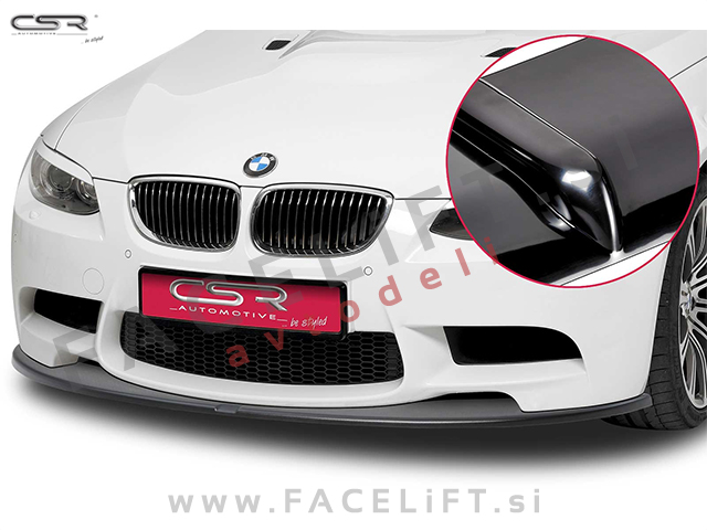 BMW 3 E92 E93 M3 06-13 podaljšek sprednjega odbijača črni sijaj