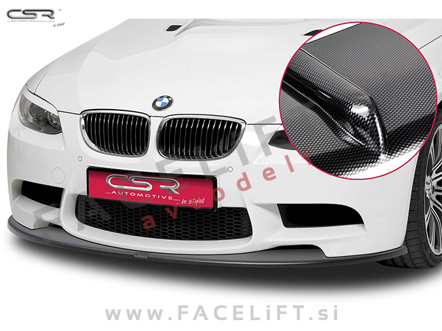 BMW 3 / E92 E93 M3 (06-13) / podaljšek sprednjega odbijača / karbon (sijaj)