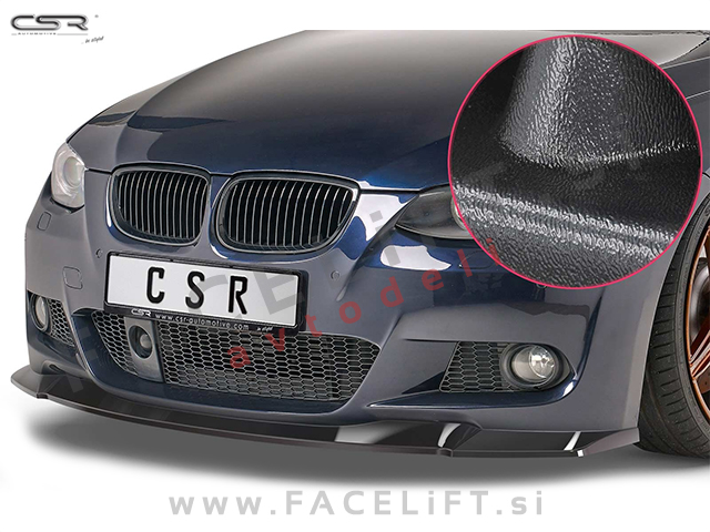 BMW 3 E92 E93 M 06-13 podaljšek sprednjega odbijača črni (mat)