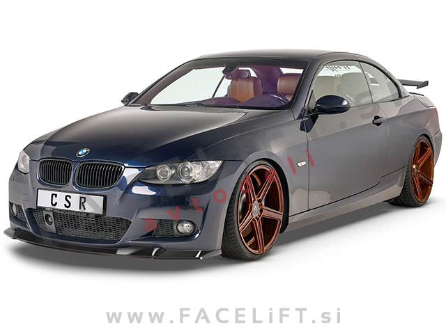 BMW 3 E92 E93 M 06-13 podaljšek sprednjega odbijača črni (mat)