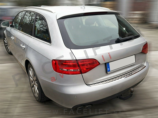 Audi A4 Karavan B8 8K 07-15 zaščita zadnjega odbijača kromirana (sijaj)