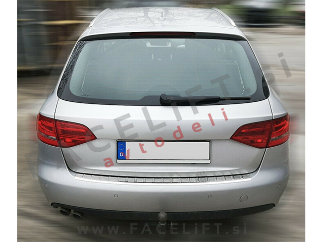 Audi A4 Karavan B8 8K 07-15 zaščita zadnjega odbijača kromirana (sijaj)