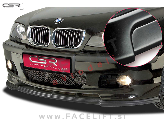 BMW 3 E46 Limuzina Karavan M 98-05 podaljšek sprednjega odbijača črni mat