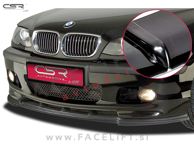 BMW 3 E46 Limuzina Karavan M 98-05 podaljšek sprednjega odbijača črni sijaj