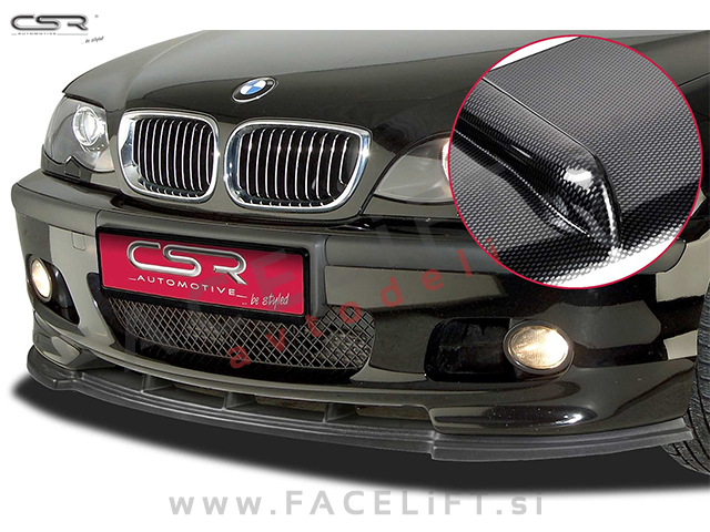 BMW 3 E46 Limuzina Karavan M 98-05 podaljšek sprednjega odbijača karbon sijaj