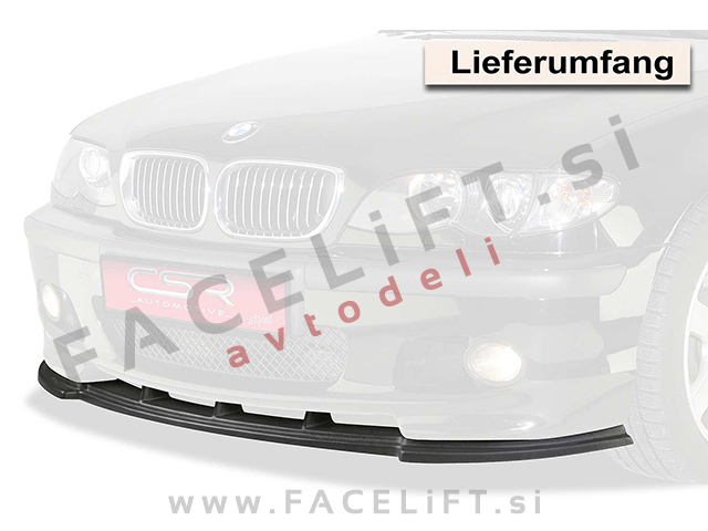 BMW 3 E46 Limuzina Karavan M 98-05 podaljšek sprednjega odbijača karbon sijaj
