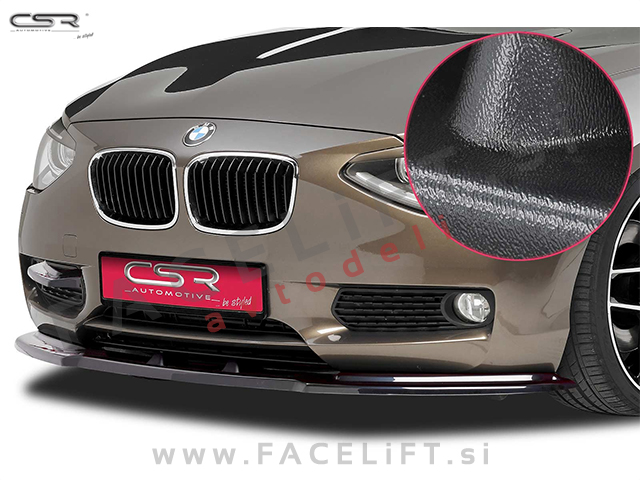 BMW 1 F20 F21 11-15 podaljšek sprednjega odbijača črni (mat)