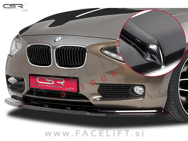 BMW 1 F20 F21 11-15 podaljšek sprednjega odbijača karbon (sijaj)