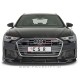 Audi A6 S6, S line C8 4K 18-23 podaljšek sprednjega odbijača črni mat