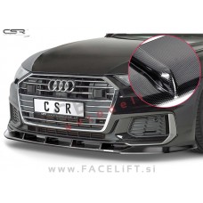 Audi A6 S6, S line C8 4K 18-23 podaljšek sprednjega odbijača karbon sijaj Audi A6 S6, S line C8 4K 18-23 podaljšek sprednjega odbijača karbon sijaj