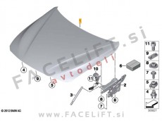 BMW 3 F30 F31 11-19 pokrov motorja BMW 3 F30 F31 11-19 pokrov motorja