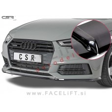 Audi A4 S4, S line B9 8W 15-19 podaljšek sprednjega odbijača črni (sijaj)